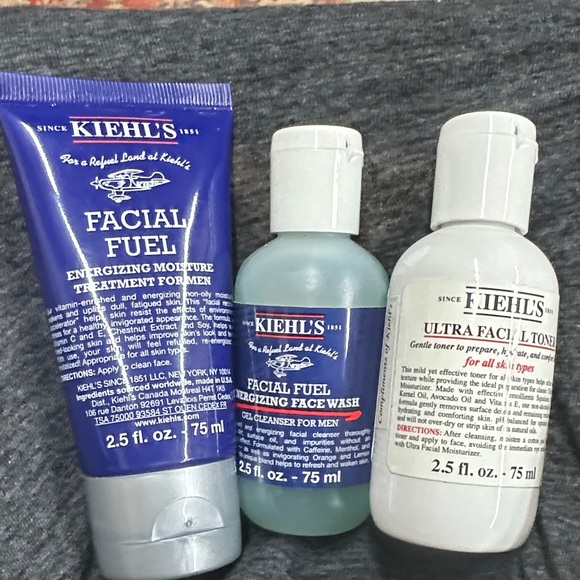 Kiehl's Facial Fuel Trio - energizing face wash, moisturizer and toner for men - Picture 1 of 4